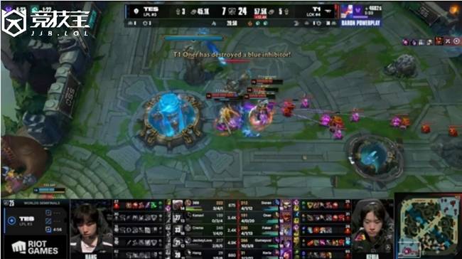 LOL-S15半决赛：T1 3-0零(líng)封淘汰TES 强势晋级决赛